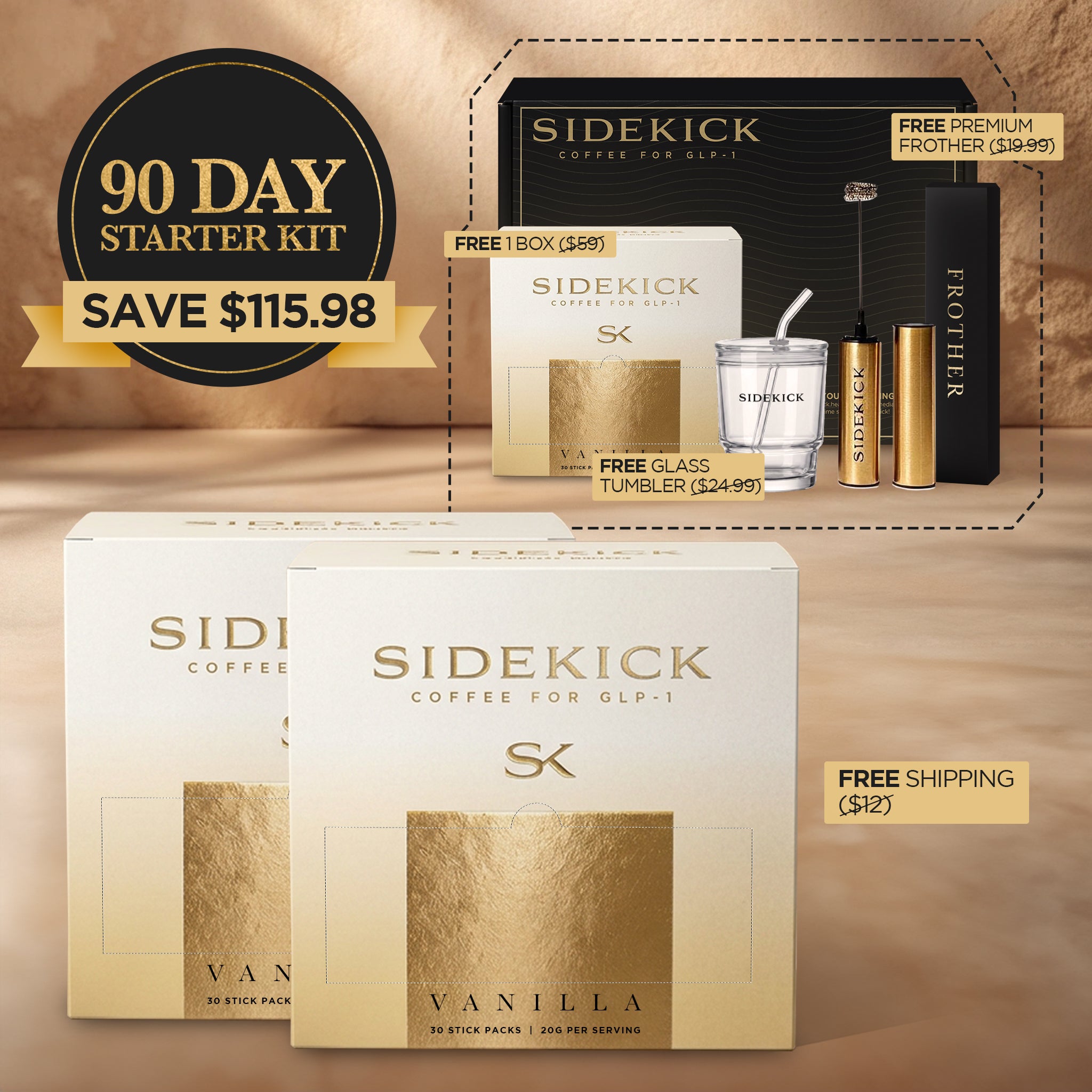GLP-1 Coffee (30 Day Starter Kit)
